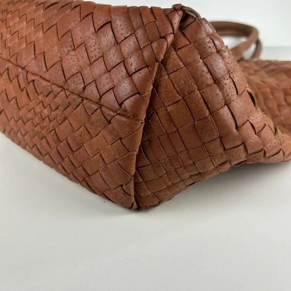 FALOR FRIENZE ITALIAN HANDWOVEN LEATHER WEAVE PURSE - Picture 4 of 15